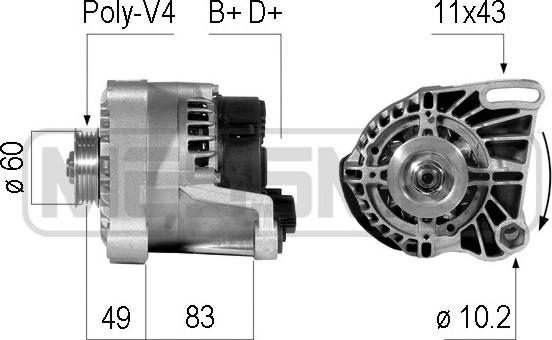 ERA 210086 - Генератор autospares.lv