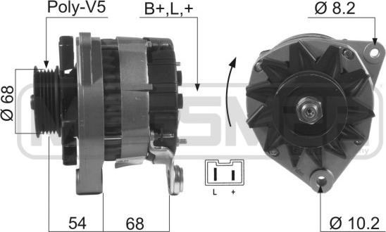 ERA 210080R - Генератор autospares.lv