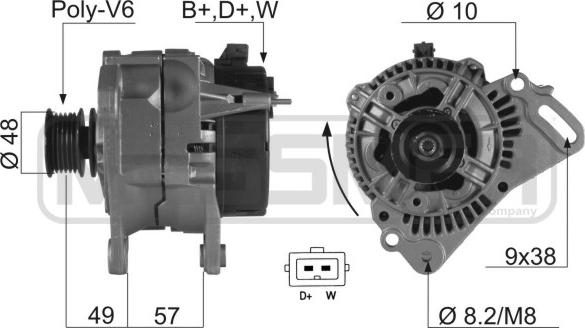 ERA 210030R - Генератор autospares.lv