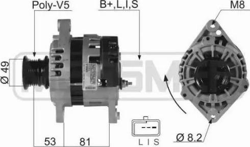 ERA 210025 - Генератор autospares.lv