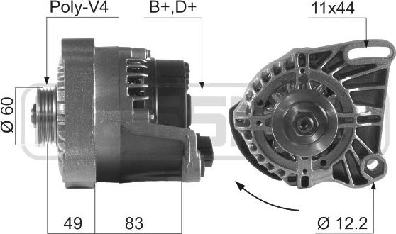 ERA 210027 - Генератор autospares.lv