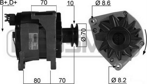 ERA 210078R - Генератор autospares.lv