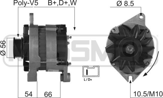 ERA 210197R - Генератор autospares.lv