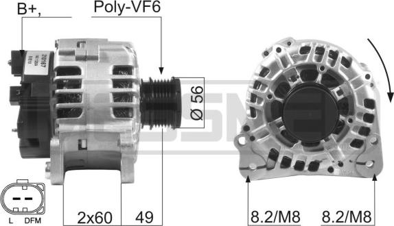 ERA 210167 - Генератор autospares.lv