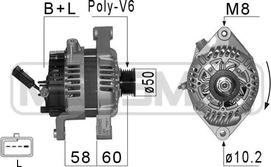 ERA 210100 - Генератор autospares.lv