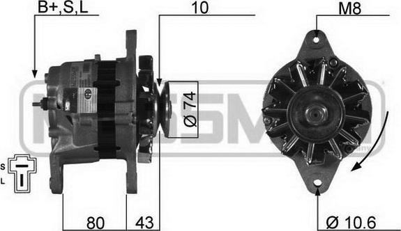 ERA 210101R - Генератор autospares.lv