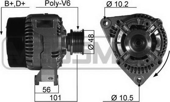 ERA 210102R - Генератор autospares.lv