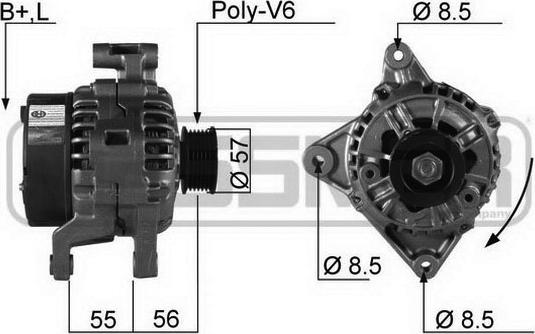 ERA 210139R - Генератор autospares.lv