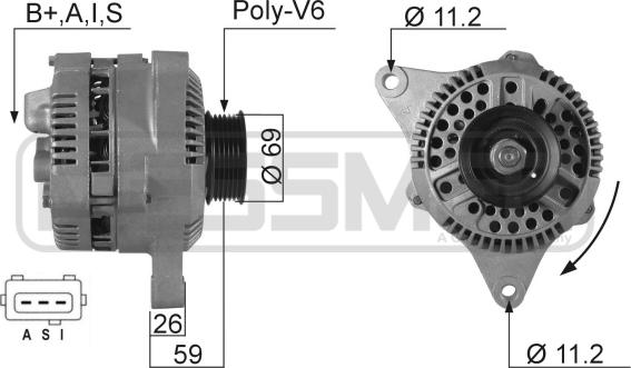 ERA 210136R - Генератор autospares.lv