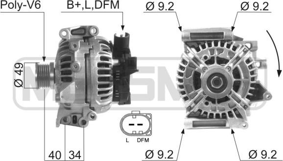 ERA 210133 - Генератор autospares.lv