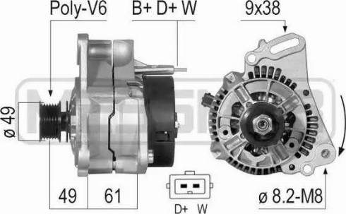 ERA 210121 - Генератор autospares.lv