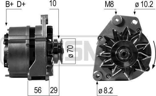 ERA 210128R - Генератор autospares.lv