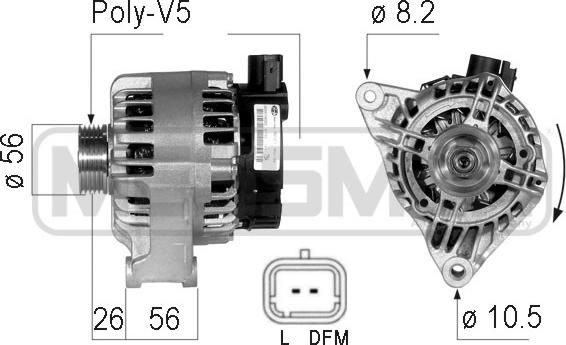 ERA 210123R - Генератор autospares.lv