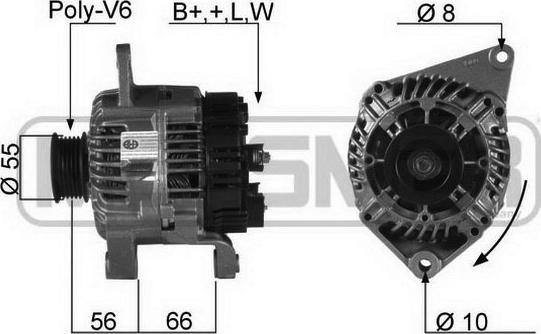 ERA 210122R - Генератор autospares.lv