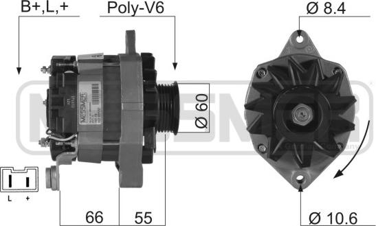 ERA 210179R - Генератор autospares.lv