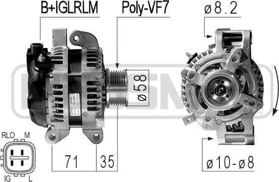 ERA 210842 - Генератор autospares.lv