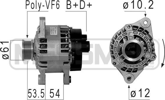 ERA 210853 - Генератор autospares.lv