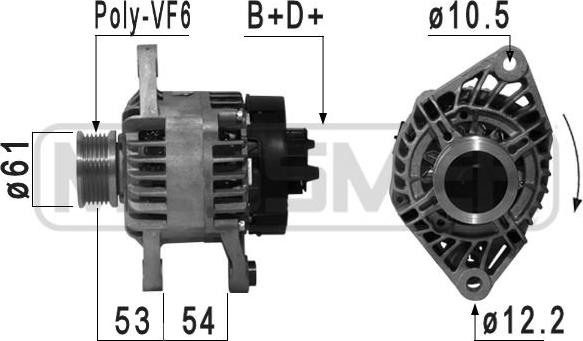 ERA 210863 - Генератор autospares.lv