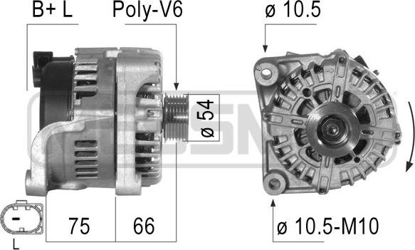 ERA 210815 - Генератор autospares.lv