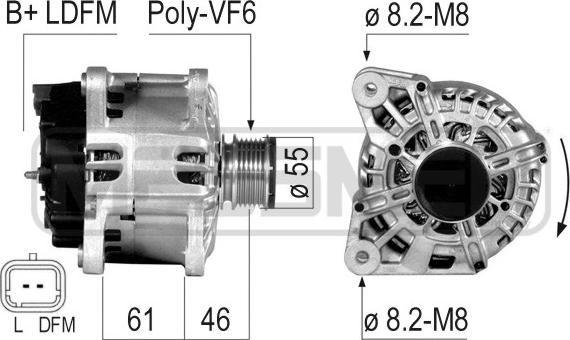 ERA 210816 - Генератор autospares.lv