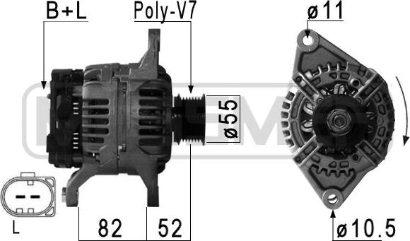 ERA 210886 - Генератор autospares.lv