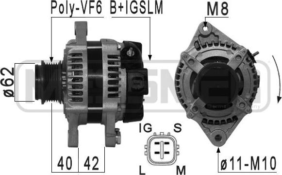 ERA 210882 - Генератор autospares.lv