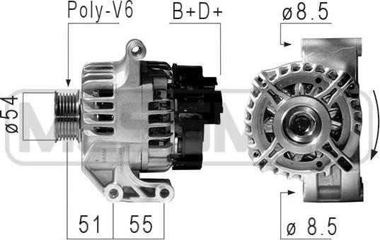 ERA 210839 - Генератор autospares.lv