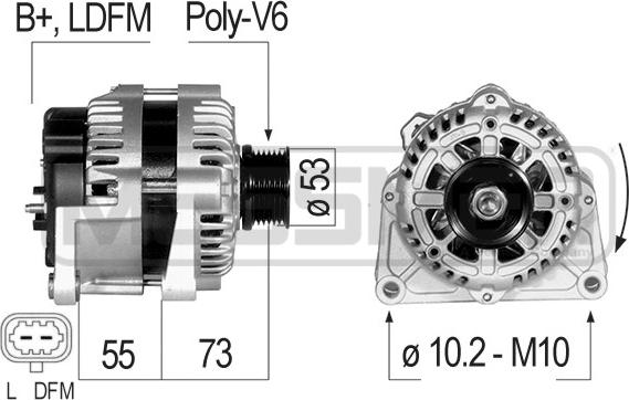 ERA 210827 - Генератор autospares.lv