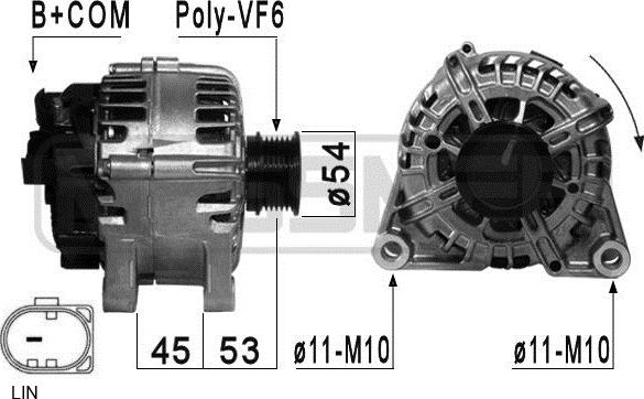 ERA 210876 - Генератор autospares.lv