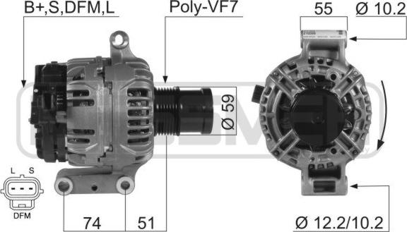 ERA 210399 - Генератор autospares.lv