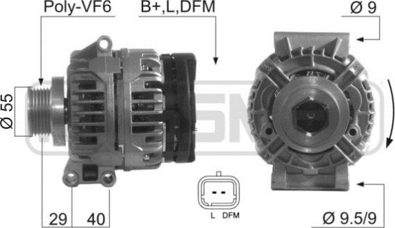 ERA 210397R - Генератор autospares.lv