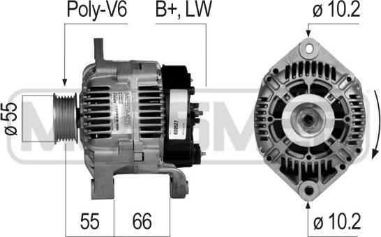 ERA 210345R - Генератор autospares.lv