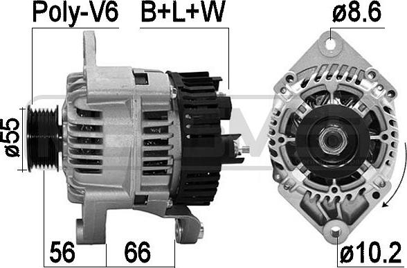 ERA 210368 - Генератор autospares.lv