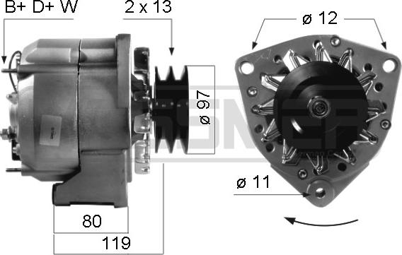 ERA 210306R - Генератор autospares.lv