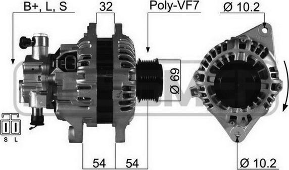 ERA 210381 - Генератор autospares.lv