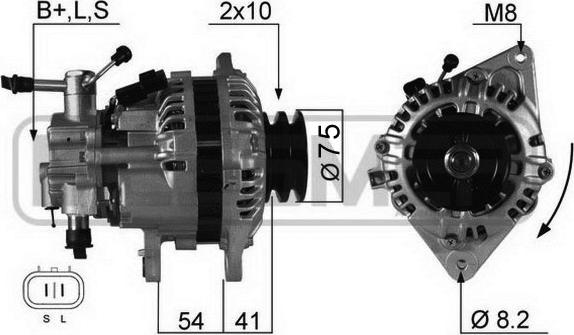 ERA 210331 - Генератор autospares.lv