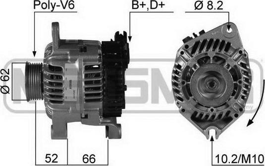 ERA 210337R - Генератор autospares.lv