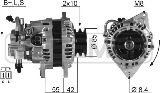 ERA 210371 - Генератор autospares.lv