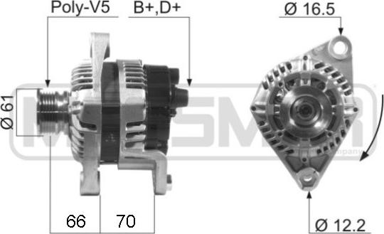 ERA 210254 - Генератор autospares.lv