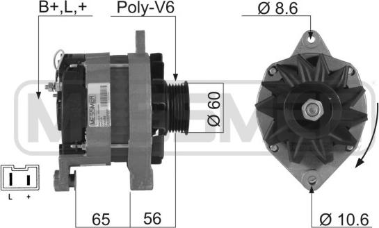 ERA 210258R - Генератор autospares.lv