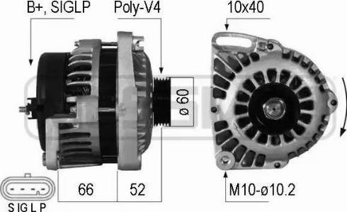 ERA 210206 - Генератор autospares.lv