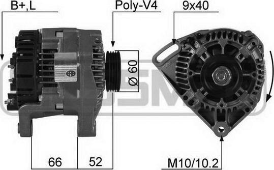 ERA 210284R - Генератор autospares.lv