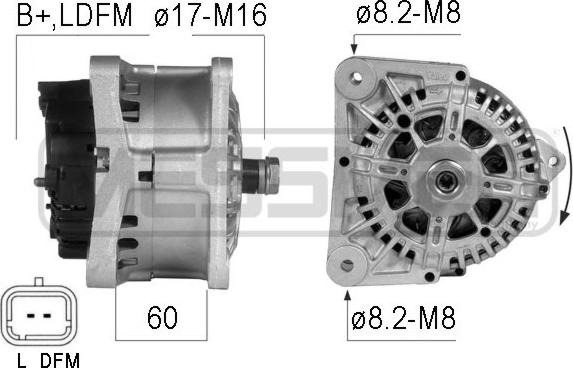 ERA 210280A - Генератор autospares.lv