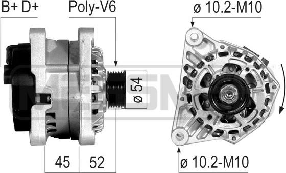 ERA 210239R - Генератор autospares.lv