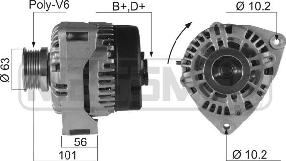 ERA 210229 - Генератор autospares.lv