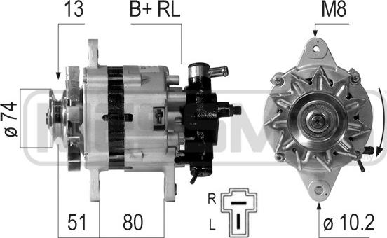 ERA 210796 - Генератор autospares.lv