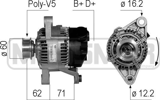 ERA 210741 - Генератор autospares.lv