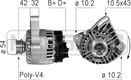 ERA 210743 - Генератор autospares.lv