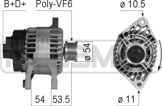 ERA 210751 - Генератор autospares.lv