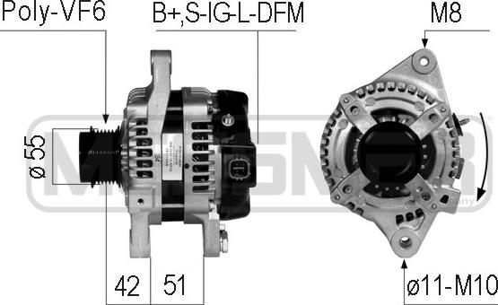 ERA 210766 - Генератор autospares.lv